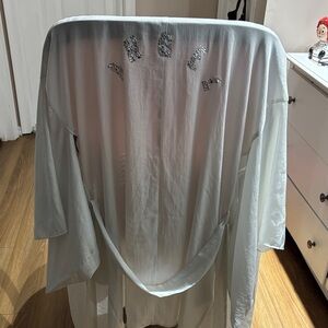 Victoria's Secret White Robe with Silver Accents